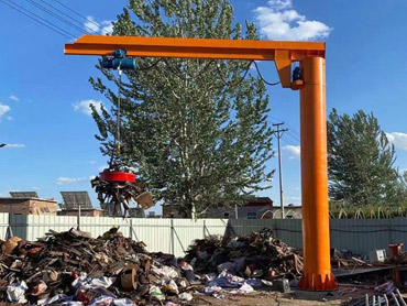 Āra elektriskais 360 grādu rotējošais jib kranis